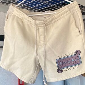PacSun Cream Athletic Shorts